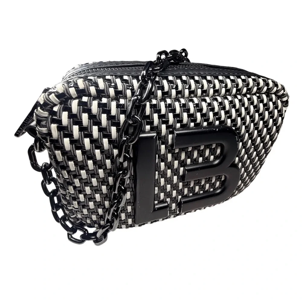 Bimba Y Lola Woven Crossbody Bag